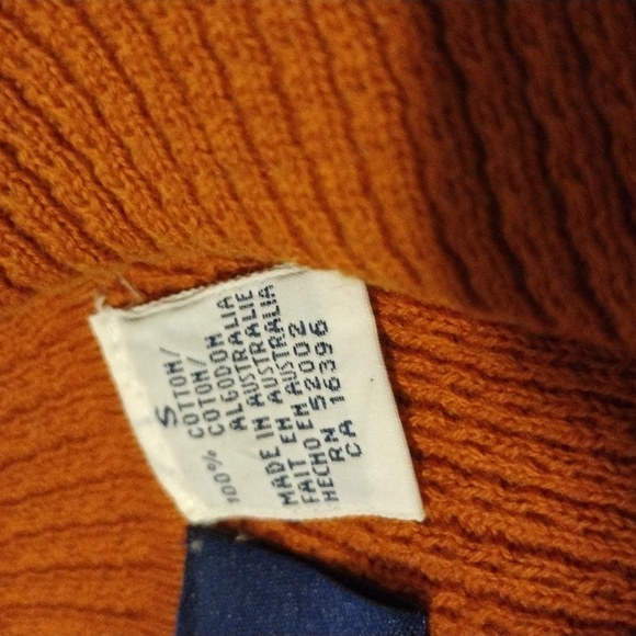 Liz Claiborne LizSport Rust Button front sweater - Picture 3 of 3